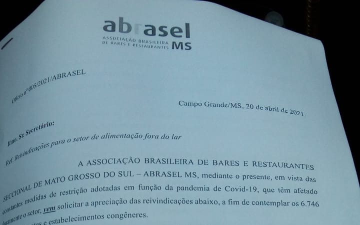 Diante de um cenário de prejuízos, Abrasel MS busca reparação junto ao Governo Estadual