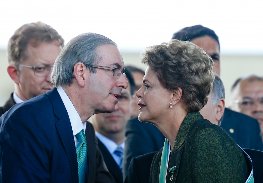 Eduardo Cunha e Dilma Rousseff