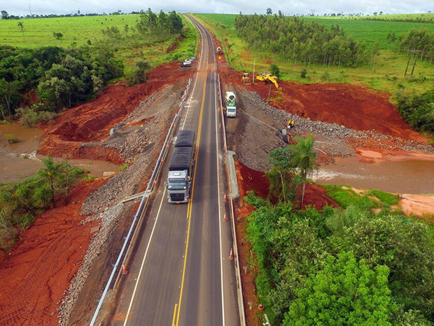Na rodovia que corta MS, há 9 pedágios que variam de R$ 4,70 a R$ 7,20 (Foto: Divulgação/ CCR MSVia)