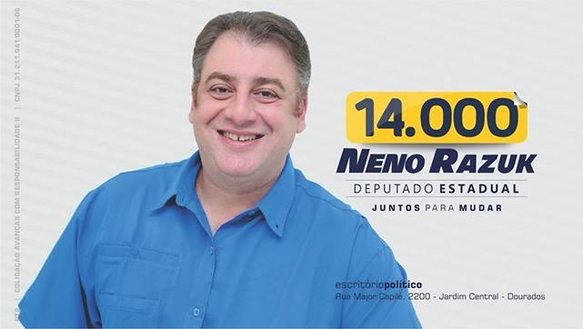 Neno Razuk lidera intenção de votos para Deputado Estadual
