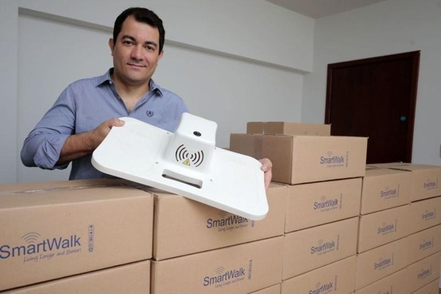 Brasileiro desenvolve aparelho que reproduz os benefícios da caminhada Brasileiro desenvolve aparelho que reproduz os benefícios da caminhada