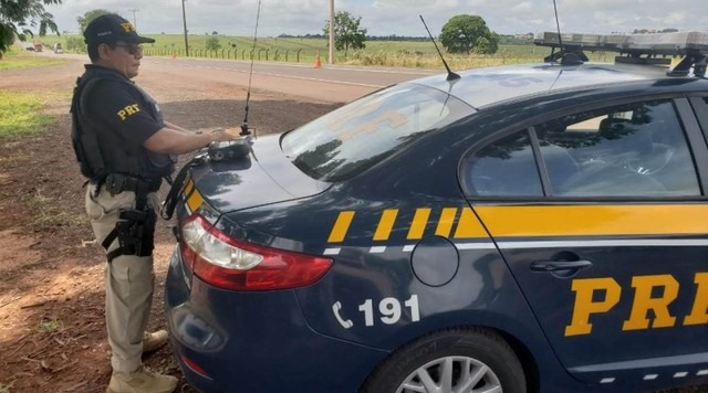 Operação nas rodovias do estado: PRF prende 13 motoristas após teste do bafômetro PRF nas estradas de MS durante Operação Proclamação da República — Foto: PRF/Divulgação
