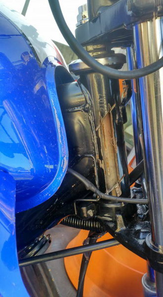 Nova Alvorada do Sul - Agetran é hostilizada Motocicleta com chassi recortado, Geralmente usada na pratica de crimes