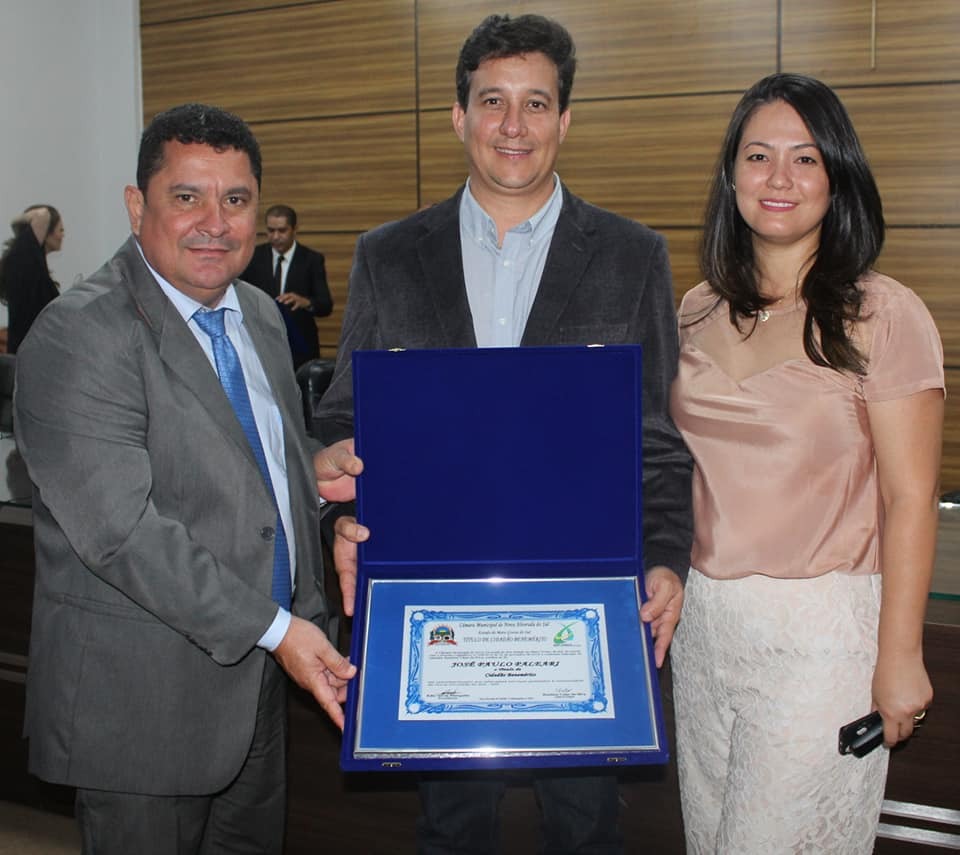 Empresário José Paulo Paleari recebe o título de "Cidadão Sulnovaalvoradense"