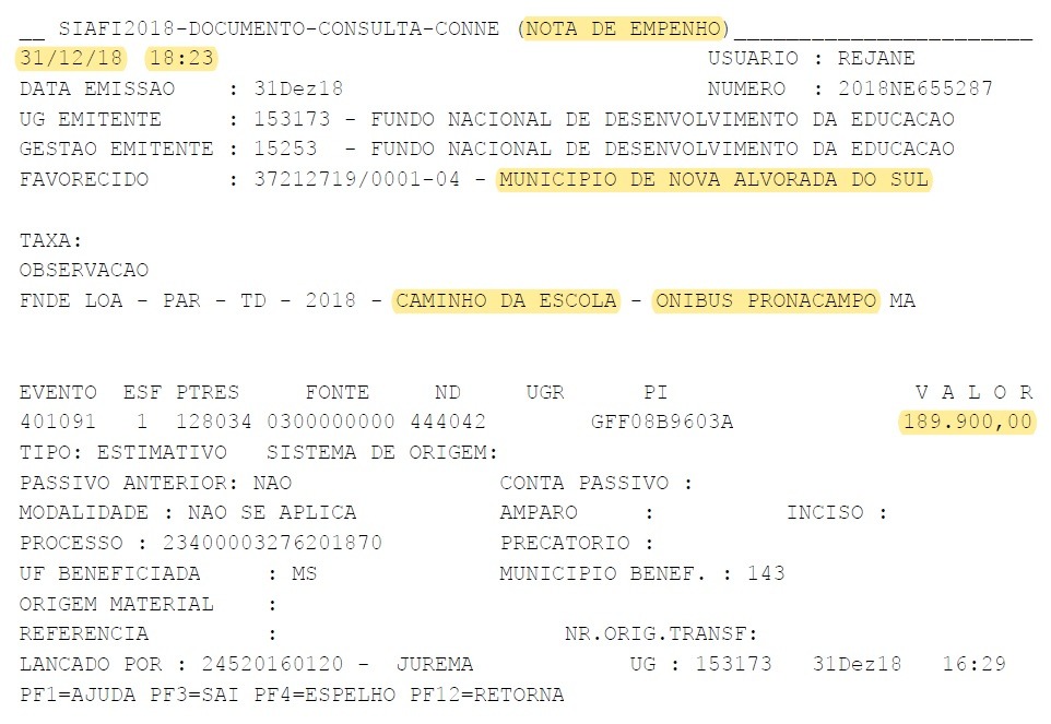 Deputado Geraldo Rezende contempla Nova Alvorada do Sul com emenda de 189 mil para aquisição de ônibus para educação Deputado Geraldo Rezende contempla Nova Alvorada do Sul com emenda de 189 mil para aquisição de ônibus para educação