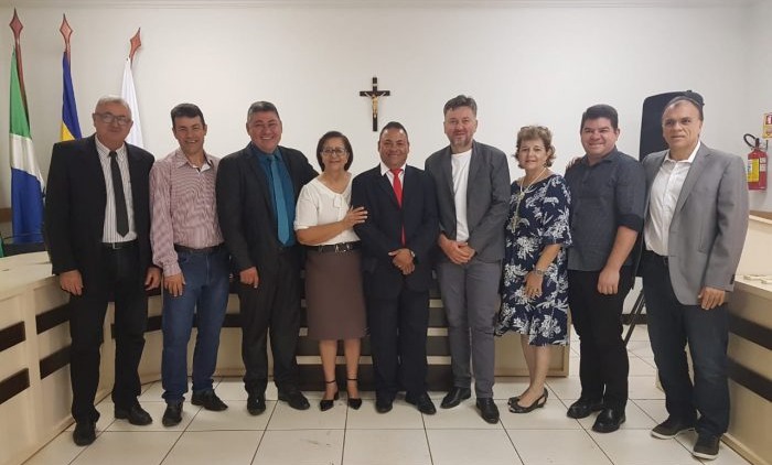 Vereador Nô é empossado para o 4º mandato de presidente da Câmara de Rio Brilhante