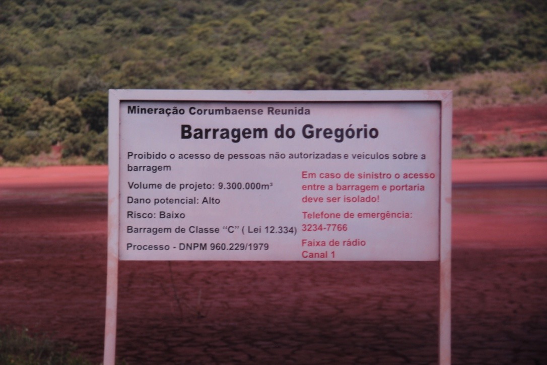 Maior barragem de Corumbá é classificada com potencial de dano entre médio e alto pela Agência Nacional de Mineração