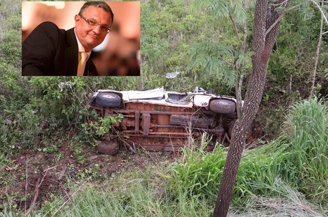 Produtor rural morre após camionete cair em barranco na BR-060 Produtor rural morre após camionete cair em barranco na BR-060