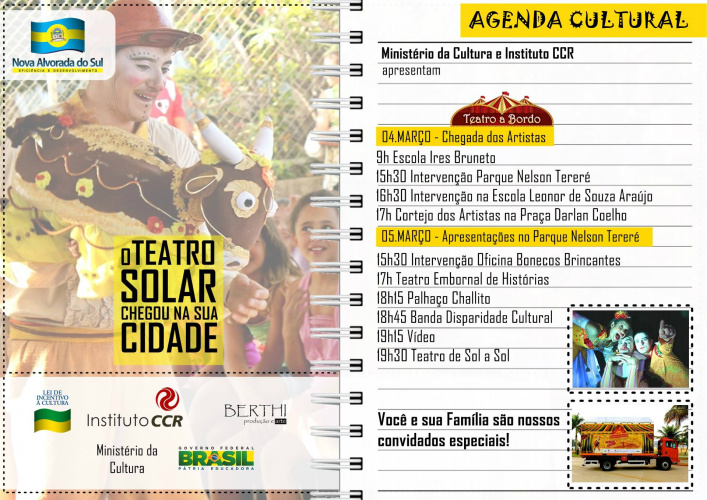 Nova Alvorada do Sul é contemplada com Teatro Móvel Solar do Instituto CCR Nova Alvorada do Sul é contemplada com Teatro Móvel Solar do Instituto CCR