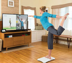'Wii Fit U' usa a balança Balance Board para fazerexercícios físicos (Foto: Divulgação/Nintendo)