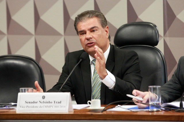Senador Nelsinho Trad defende equilíbrio para analisar a MP do Saneamento Senador Nelson Trad Filho (PSD/MS). fotos: Luís Carlos Campos Sales