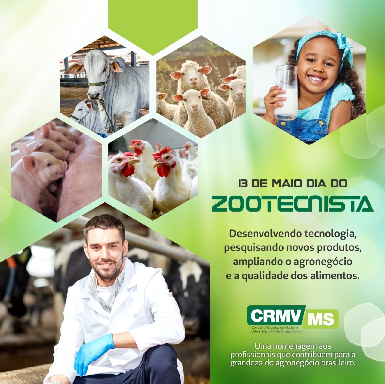 CRMV-MS realiza na próxima segunda evento em comemoração ao Dia do Zootecnista CRMV-MS realiza na próxima segunda evento em comemoração ao Dia do Zootecnista
