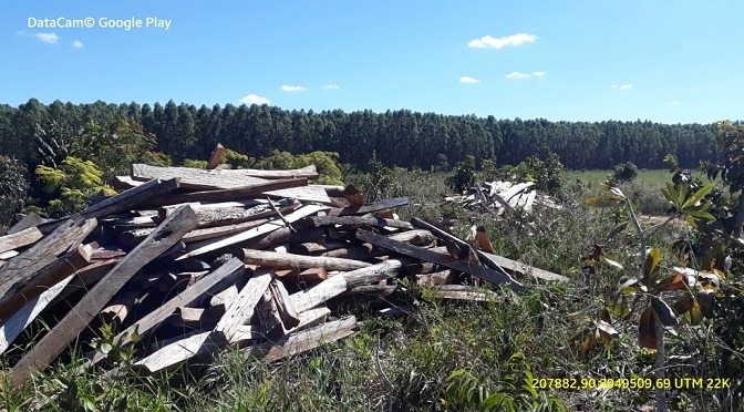 PMA de Coxim autua infrator em R$ 371 mil por desmatamento de 365 hectares de vegetação nativa