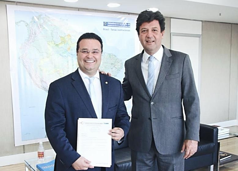 Fábio Trad reivindica ao ministro mais investimentos na saúde de Mato Grosso do Sul