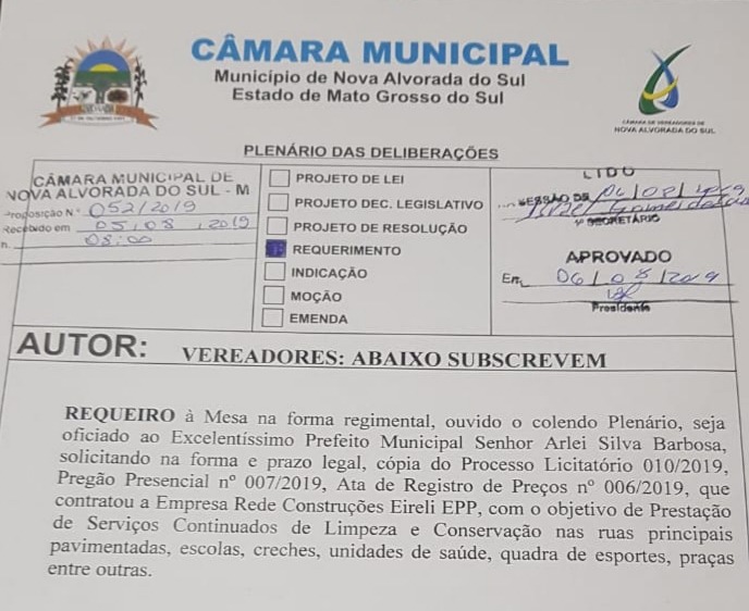 Vereadores Renilson César e Nélio Justen fiscalizam “Licitação Suspeita” de limpeza e conservação