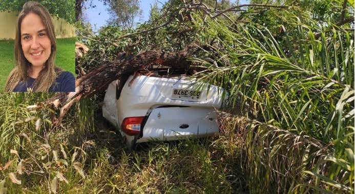 Jovem morre depois de sair da pista, bater em árvore e capotar na MS-382