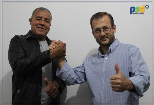 Delegado aposentado Elias Pereira e Professor Zeni Secretario Geral do Diretório Municipal do PSD de Nova Alvorada do Sul