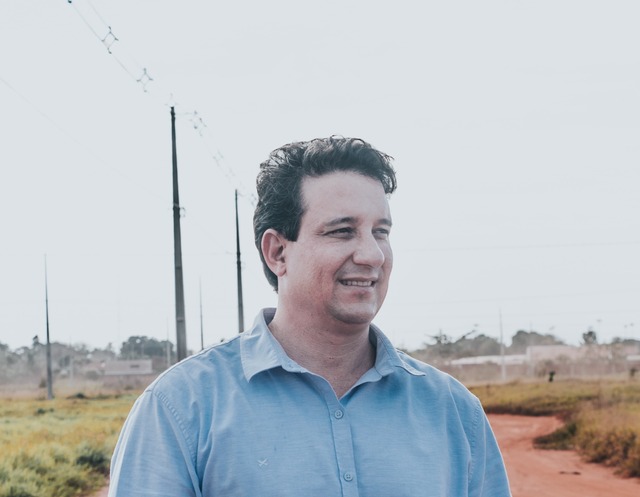 José Paulo Paleari (DEM), em visita a seu empreendimento imobiliário. foto Arquivo 