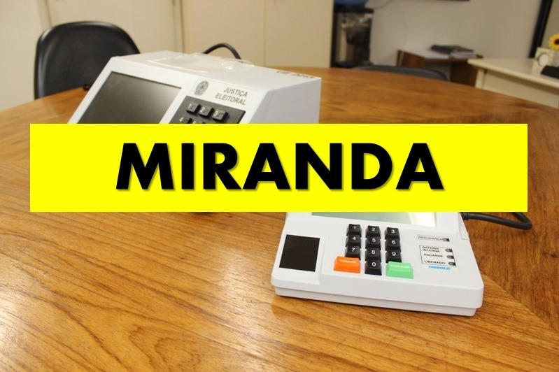Miranda escolhe no domingo prefeito e vice em eleição suplementar