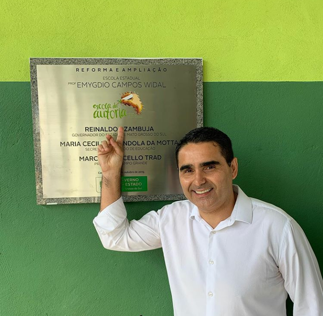 Herculano participa das comemorações de 40 anos da escola Emygdio Campos Vidal