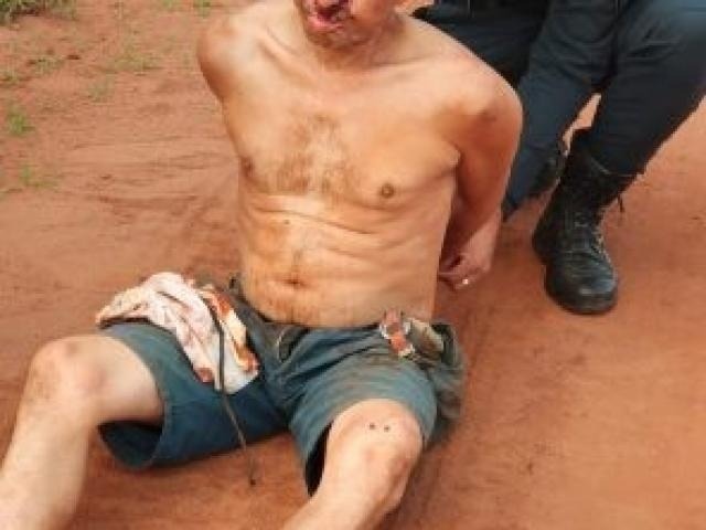 Homem foi encontrado ferido e amarrado. (Foto: Divulgação/Polícia Militar)