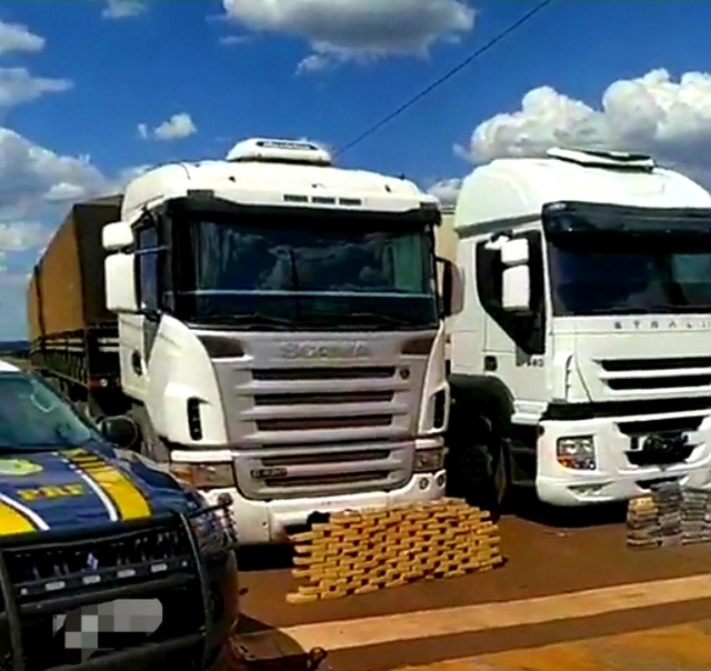 Carretas carregadas com cocaína são apreendidas em Dourados