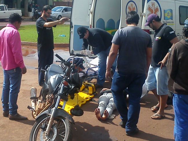 Imprudência no Transito provoca acidente