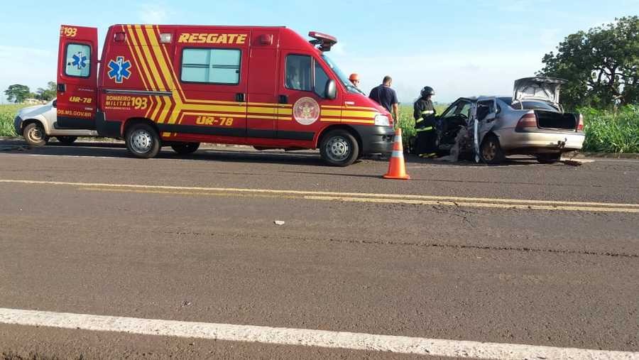 Uma pessoa morre em grave acidente entre Nova Casa Verde e Nova Alvorada do Sul Imagem: Corpo de Bombeiros de Nova Alvorada do Sul