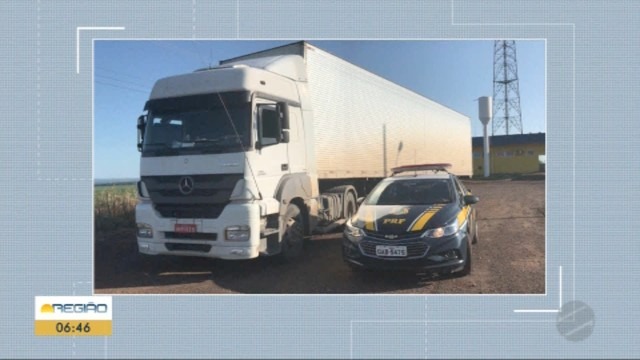 Caminhão roubado de empresa do RS é recuperado em MS quando seguia para fronteira com Paraguai