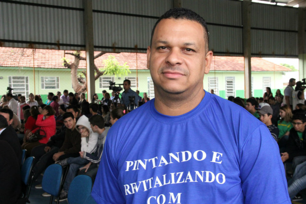 detentos que ajudou na reforma do local, o eletricista industrial Marcelo Dias da Silva, 37 anos:/Fotos: Chico Ribeiro.
