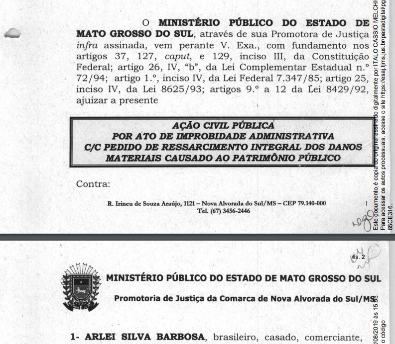 Ministério Público pede condenação do prefeito e perca dos direitos políticos por compra de ambulância