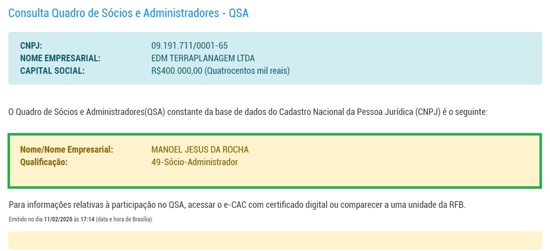Prefeito Arlei tem sete dias para comprovar retomada do terreno doado a empresa pertencente ao secretário de obras Extrato da Receita Federal comprova que vereador licenciado e atual secretario de obras é proprietário da empresa beneficiaria do terreno industrial.
