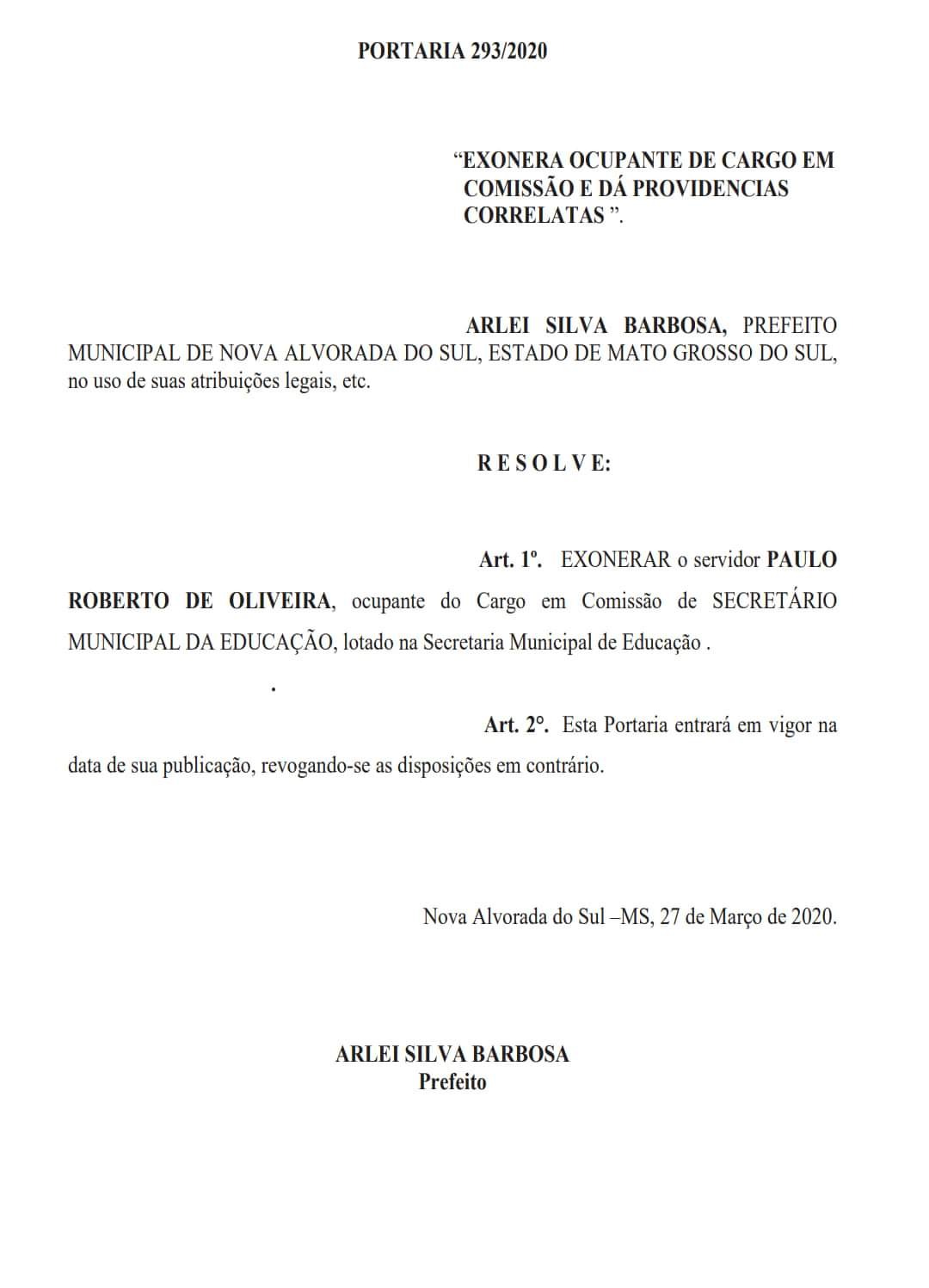 Secretários Paulo Puff e Manoel da Obra são exonerados da Prefeitura e voltam para a Câmara