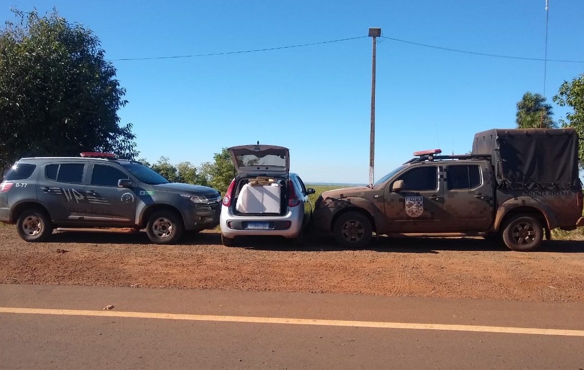 Veículo que seguia com maconha para o Paraná foi apreendido pelo DOF e BOPE durante a Operação Hórus Veículo que seguia com maconha para o Paraná foi apreendido pelo DOF e BOPE durante a Operação Hórus