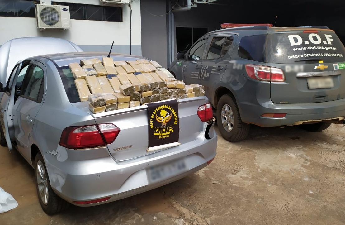 Veículo que seguia para o Maranhão com maconha foi apreendido pelo DOF durante a Operação Hórus