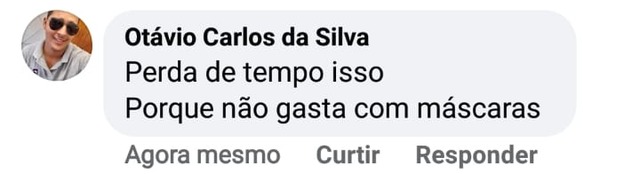 Máscara em estátua gera onda de críticas ao prefeito de Nova Alvorada do Sul