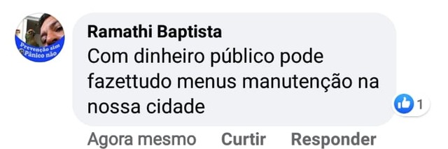 Máscara em estátua gera onda de críticas ao prefeito de Nova Alvorada do Sul