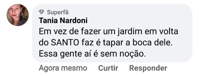 Máscara em estátua gera onda de críticas ao prefeito de Nova Alvorada do Sul