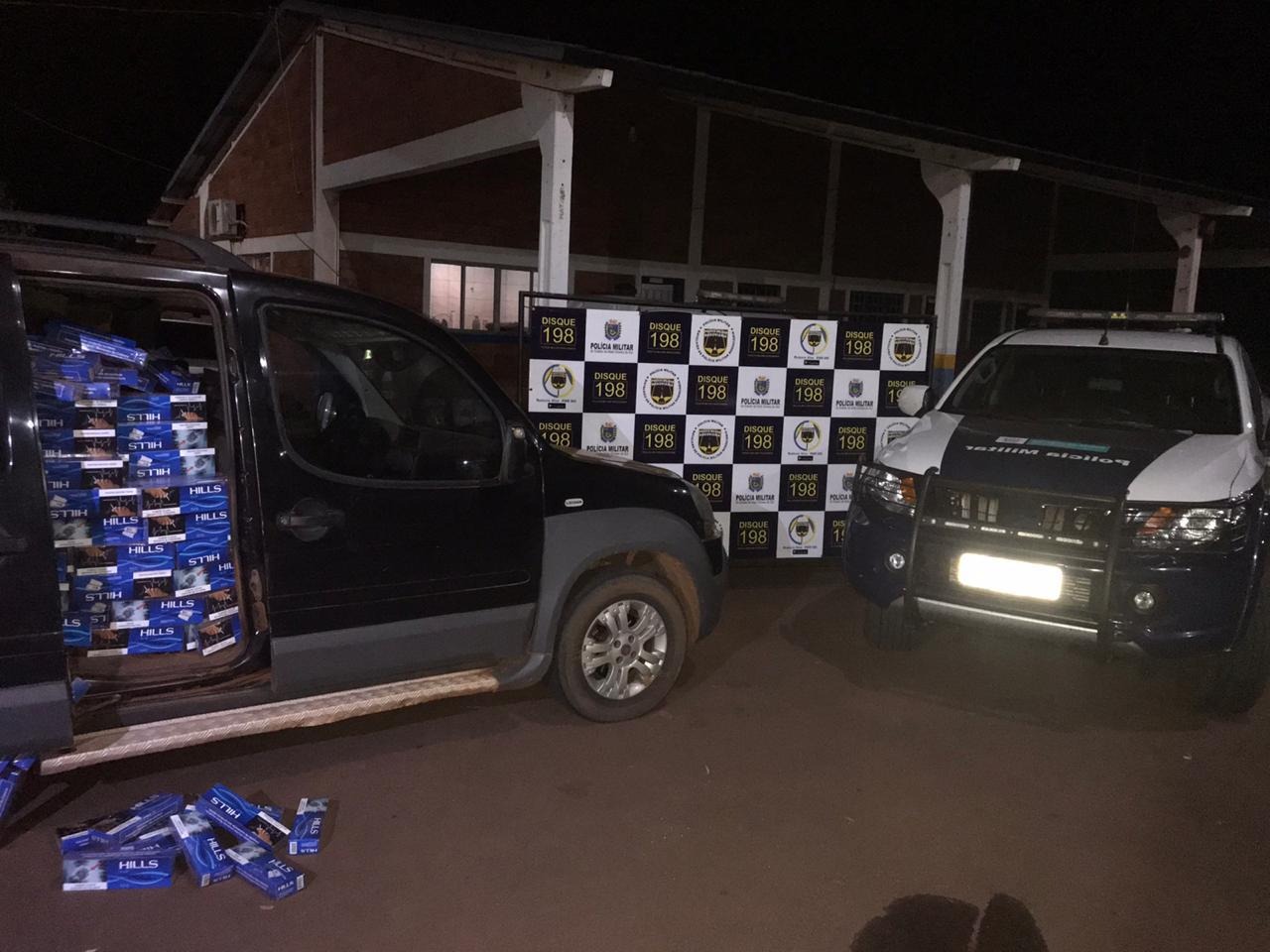 Polícia Militar Rodoviária apreende veículo carregado de cigarros contrabandeados na região de Nova Alvorada do Sul Polícia Militar Rodoviária apreende veículo carregado de cigarros contrabandeados na região de Nova Alvorada do Sul