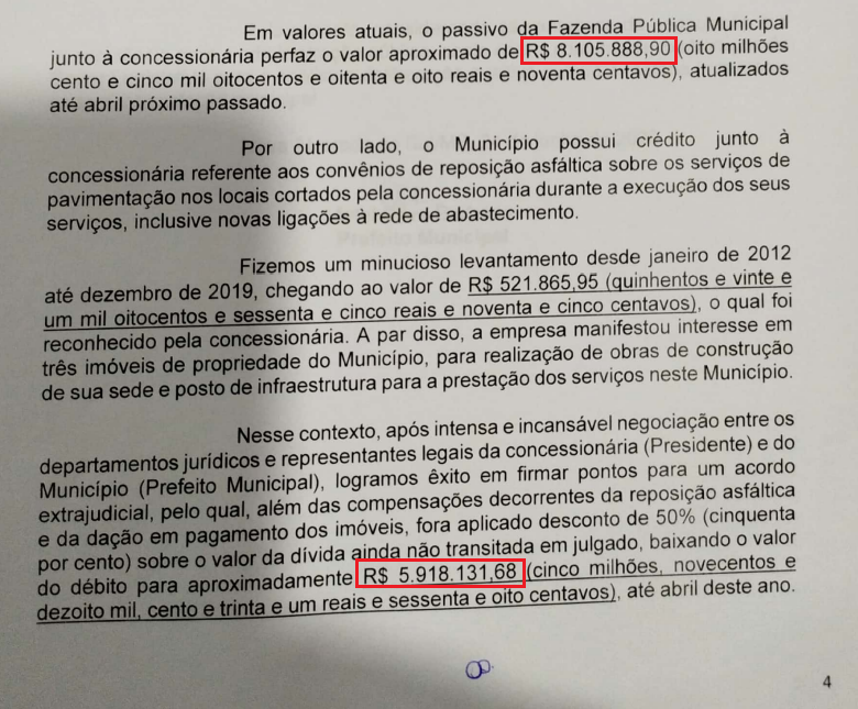Na surdina prefeito envia projeto para renegociar dívida de mais de 8 milhões da Sanesul e vereadores devem aprovar