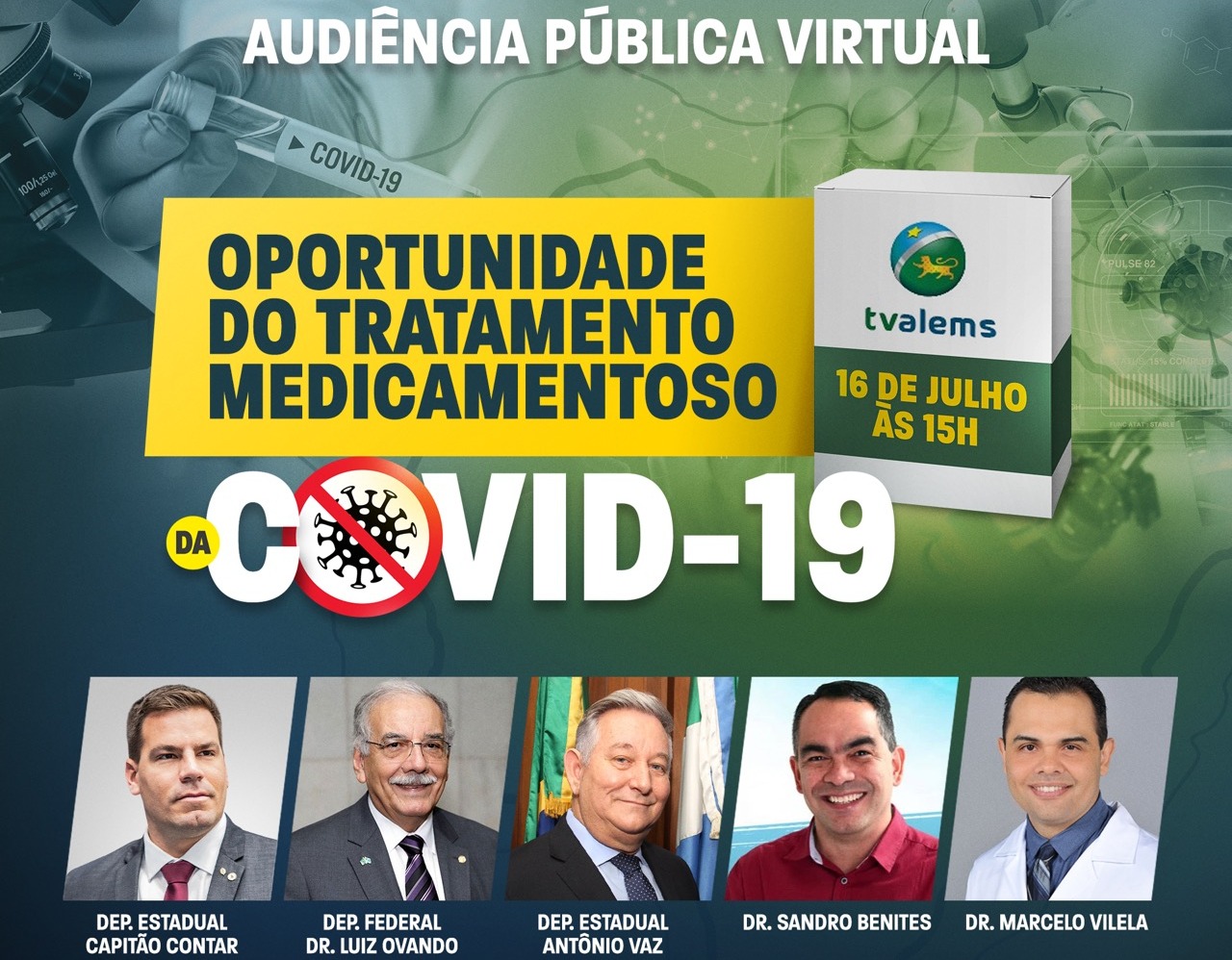 Em parceria com deputado federal Luiz Ovando, Contar promove audiência sobre tratamento à Covid-19 Em parceria com deputado federal Luiz Ovando, Contar promove audiência sobre tratamento à Covid-19