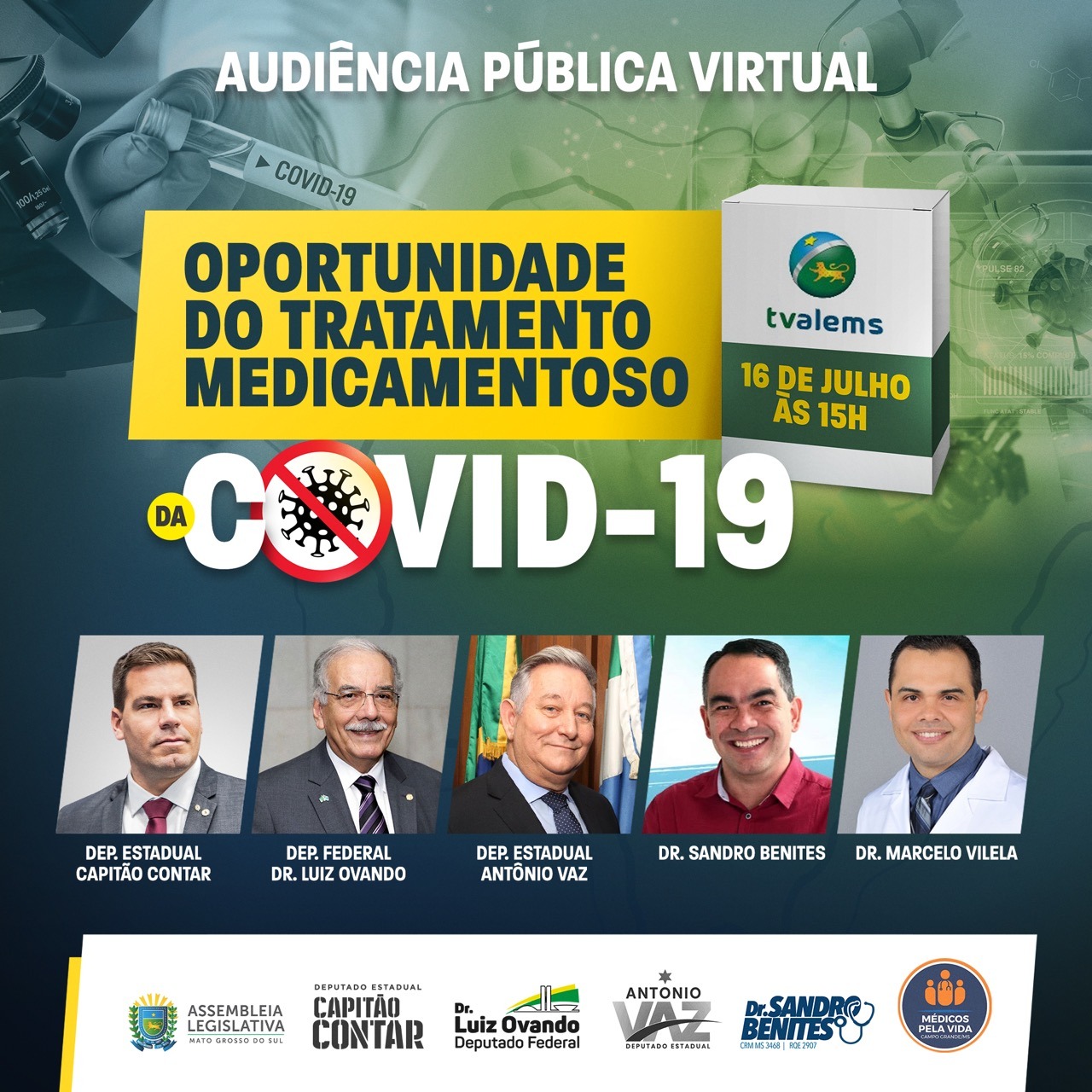 Em parceria com deputado federal Luiz Ovando, Contar promove audiência sobre tratamento à Covid-19 Em parceria com deputado federal Luiz Ovando, Contar promove audiência sobre tratamento à Covid-19