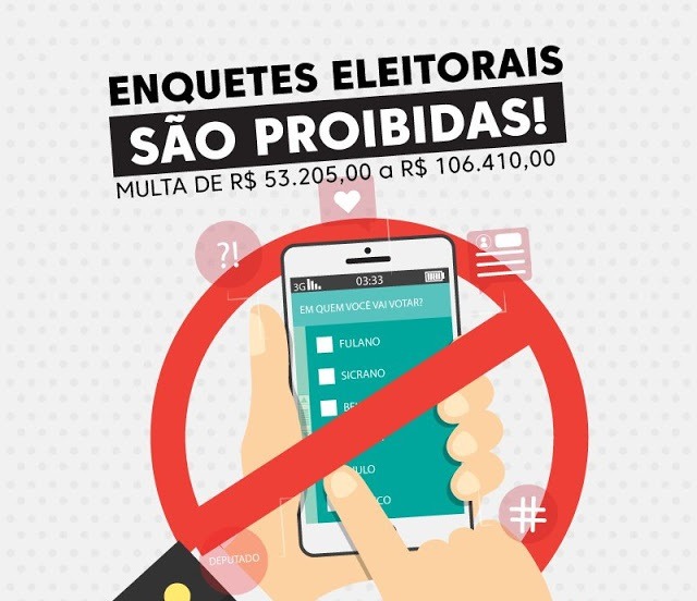 Realizar enquetes eleitorais esta proibido!