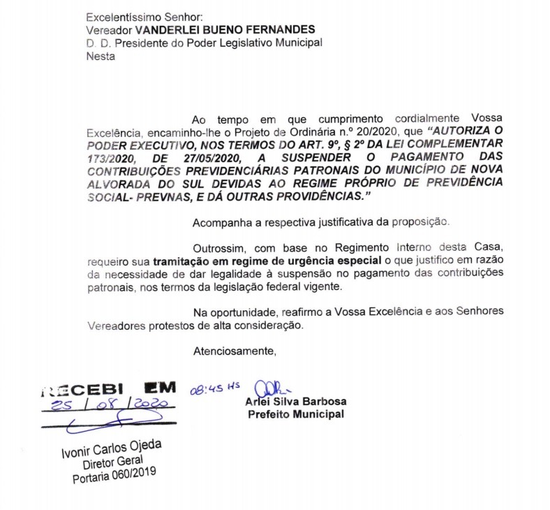 Mais Dividas: Prefeito quer suspender pagamentos das contribuições previdenciárias