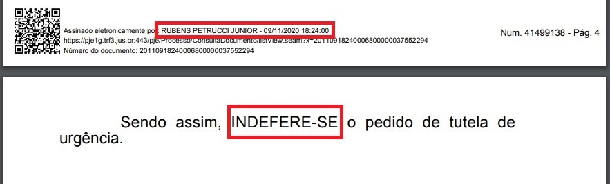 Manobra para impedir julgamento é negado pela justiça federal