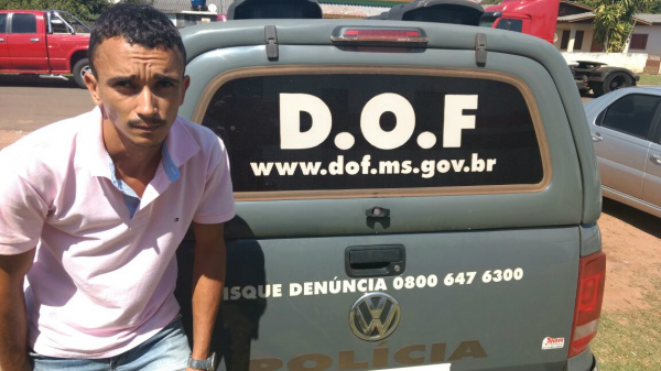DOF apreende caminhonete com adulteração em Amambaí José Henrique da Silva(32), morador na cidade de Três Lagoas/MS